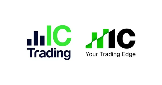My visual comparison showing the official IC Trading logo next to the newly rebranded IC broker logo.