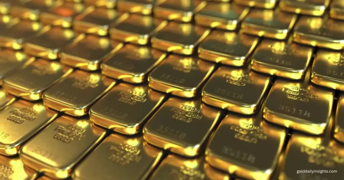 Close-up of stacked fine gold bars, symbolising the physical asset behind my daily XAU/USD market analysis.
