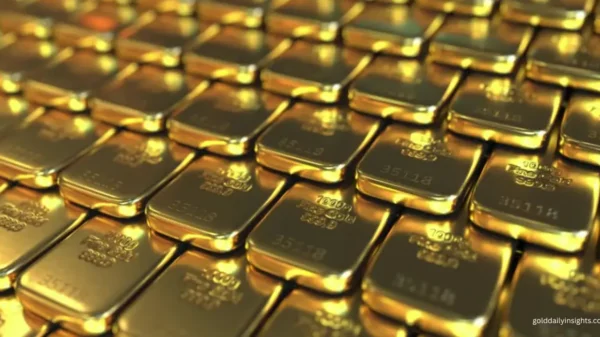 Close-up of stacked fine gold bars, symbolising the physical asset behind my daily XAU/USD market analysis.